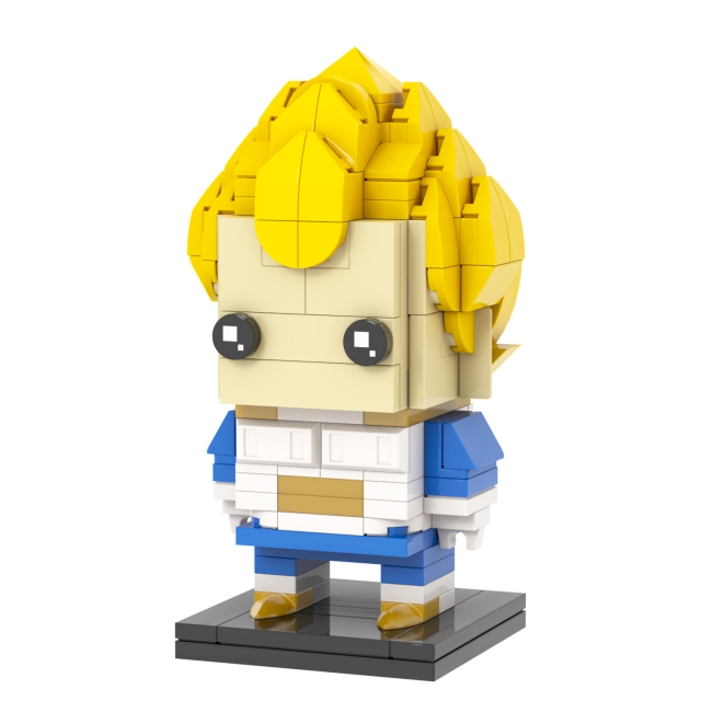 MOC7153 Dragon Ball Z Anime Character Vegeta IV 201Pcs Square Head Bricks Assemble Plastic Collect Educational Building Blocks Kids Gift Toys