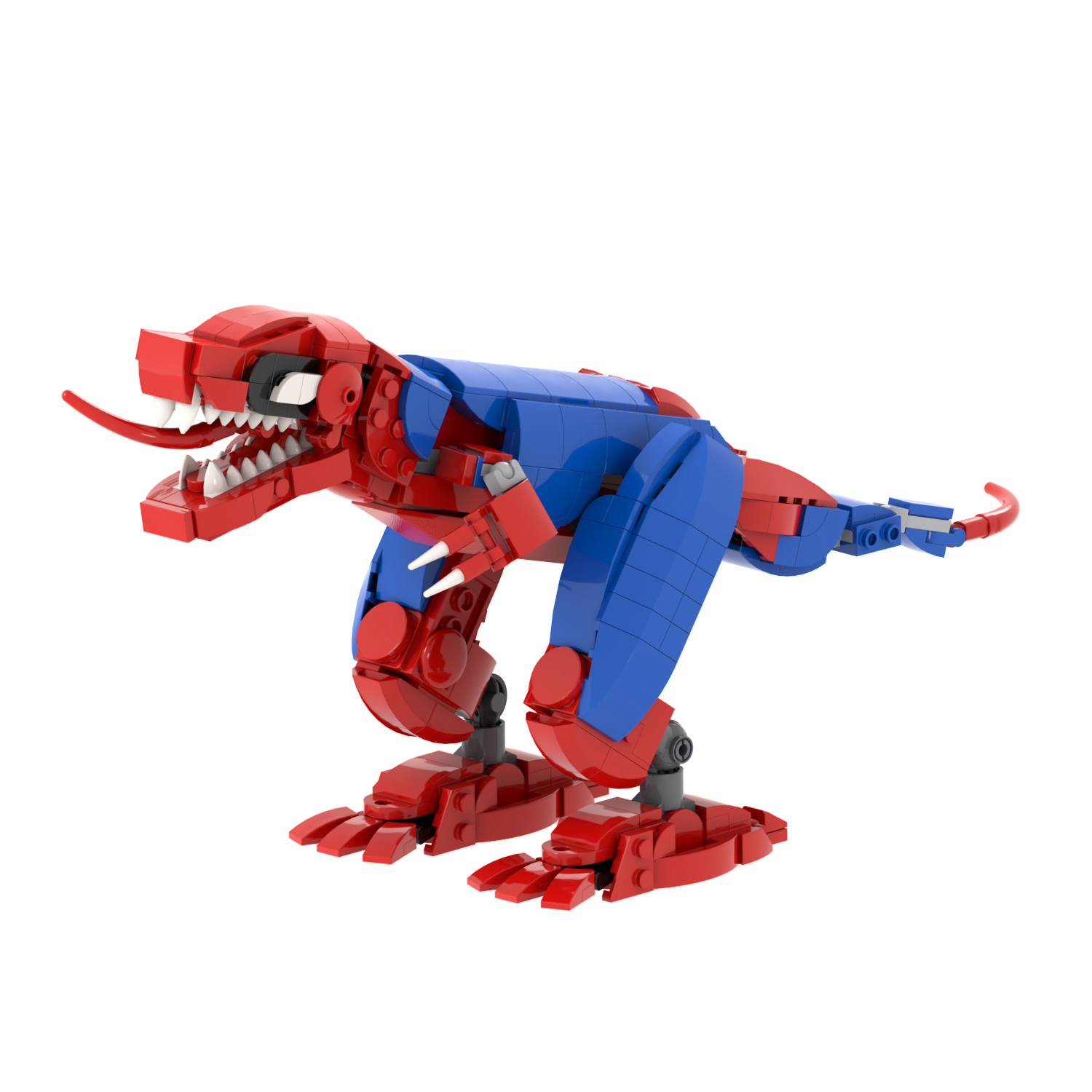 466Pcs MOC1404 Spider Tyrannosaurus Rex Bricks Cartoon Movie Assemble Jurassic Educational Dinosaur Building Blocks Kids Toys