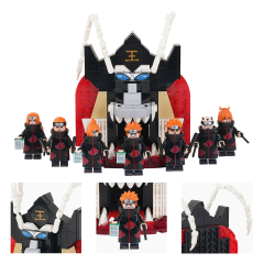 MOC1400 The Art Of Metempsychosis Yama Model Building Blocks Creative Anime Ninjutsu Scene Assembly Bricks DIY Kids Gift Toys