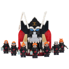 MOC1400 The Art Of Metempsychosis Yama Model Building Blocks Creative Anime Ninjutsu Scene Assembly Bricks DIY Kids Gift Toys