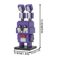 MOC7144 MOOXI Horror Game Figure 115Pcs Bonnie Bricks Toy Bear Five Night At Freddy BrickHeadsed DIY Building Block Kids Toys For Children Birthday Gift