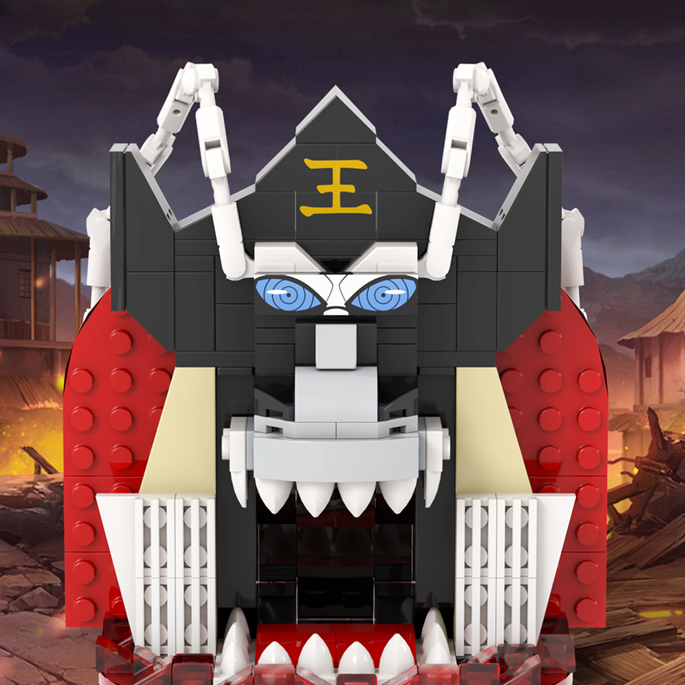 MOC1400 The Art Of Metempsychosis Yama Model Building Blocks Creative Anime Ninjutsu Scene Assembly Bricks DIY Kids Gift Toys