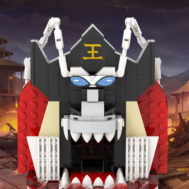MOC1400 The Art Of Metempsychosis Yama Model Building Blocks Creative Anime Ninjutsu Scene Assembly Bricks DIY Kids Gift Toys