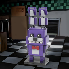 MOC7144 MOOXI Horror Game Figure 115Pcs Bonnie Bricks Toy Bear Five Night At Freddy BrickHeadsed DIY Building Block Kids Toys For Children Birthday Gift