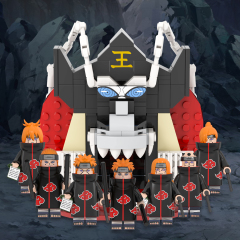 MOC1400 The Art Of Metempsychosis Yama Model Building Blocks Creative Anime Ninjutsu Scene Assembly Bricks DIY Kids Gift Toys