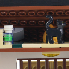 MOC1408 Anime Urahara Store Architecture Building Blocks Creative BLEACH Urahara Kisuke Shop Model Assembly Toys For Kids