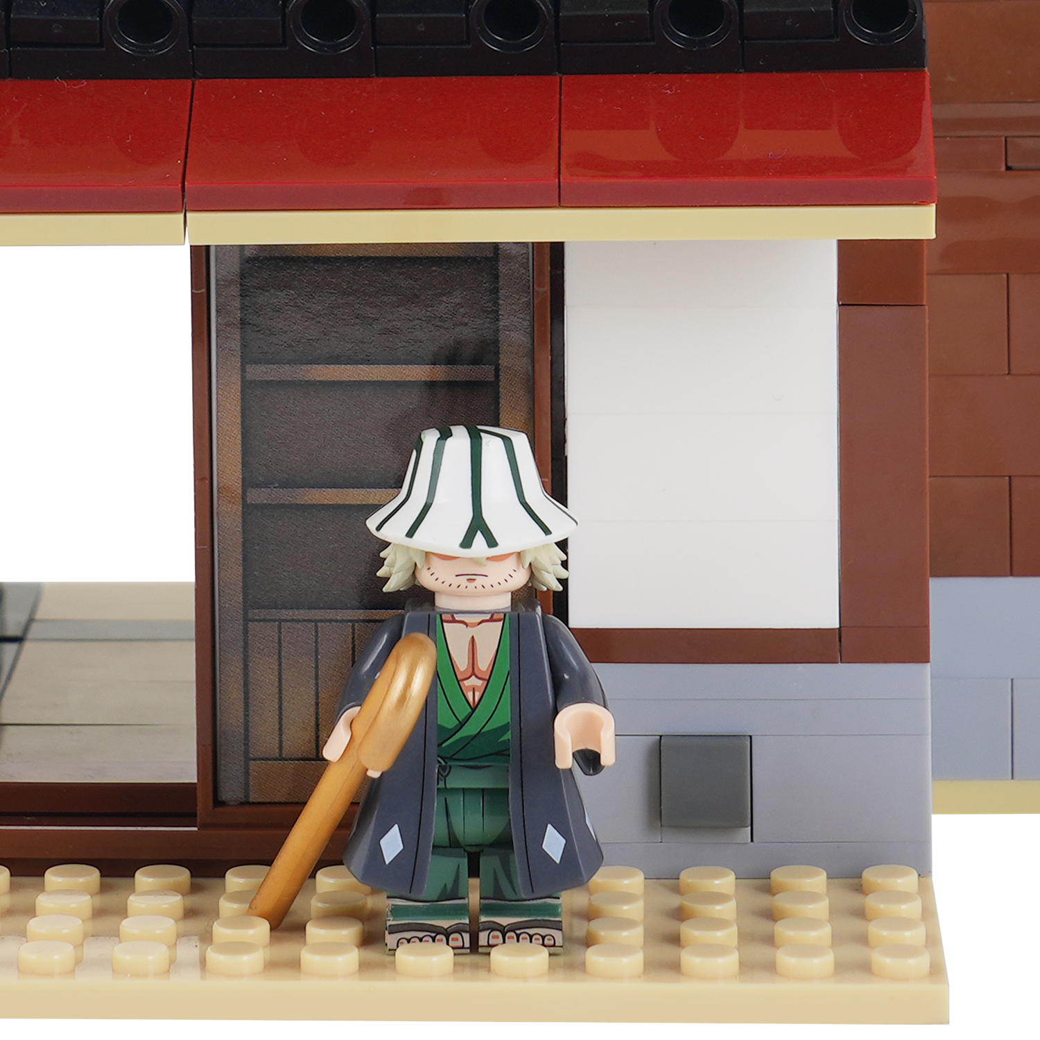 MOC1408 Anime Urahara Store Architecture Building Blocks Creative BLEACH Urahara Kisuke Shop Model Assembly Toys For Kids
