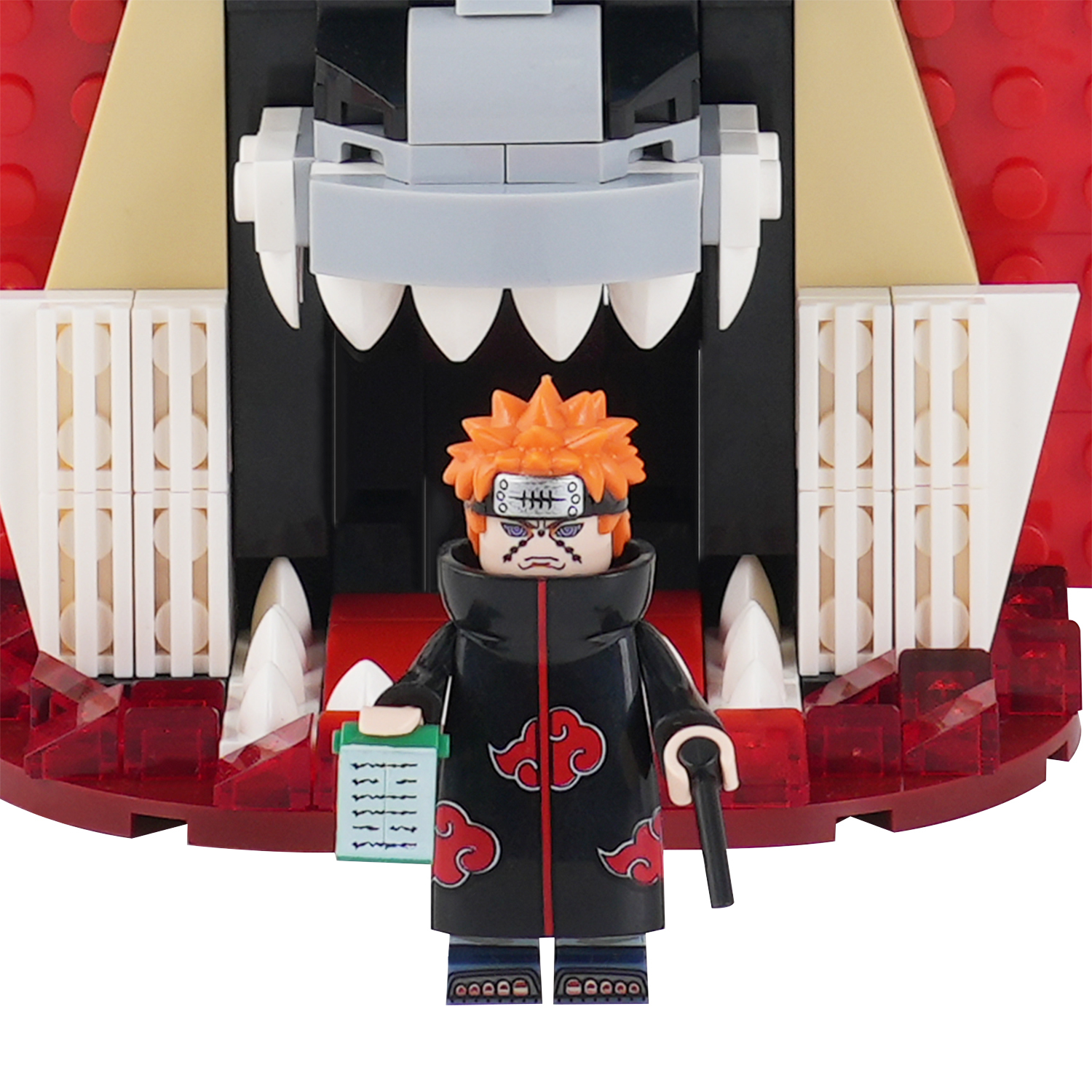 MOC1400 The Art Of Metempsychosis Yama Model Building Blocks Creative Anime Ninjutsu Scene Assembly Bricks DIY Kids Gift Toys