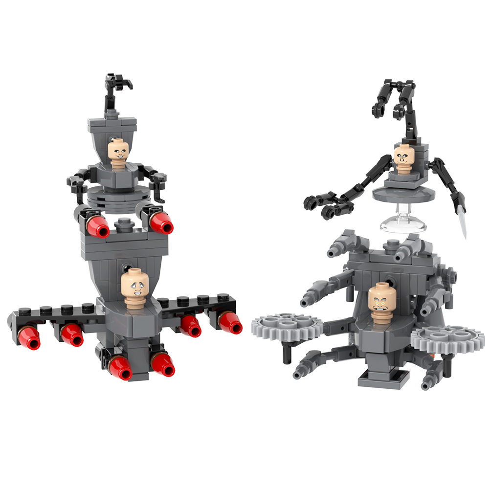 MOC1373 435Pcs Skibidi Toilet Toilet Man Set 3 MOC Bricks DIY Gifts ABS Building Blocks Educational Toys For Children