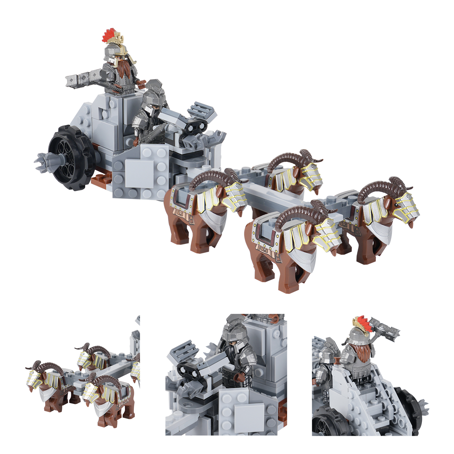 MOC5050-A Lego Medieval wars wild Wild boar mount military toys soldiers army building blocks sets Toys for kids