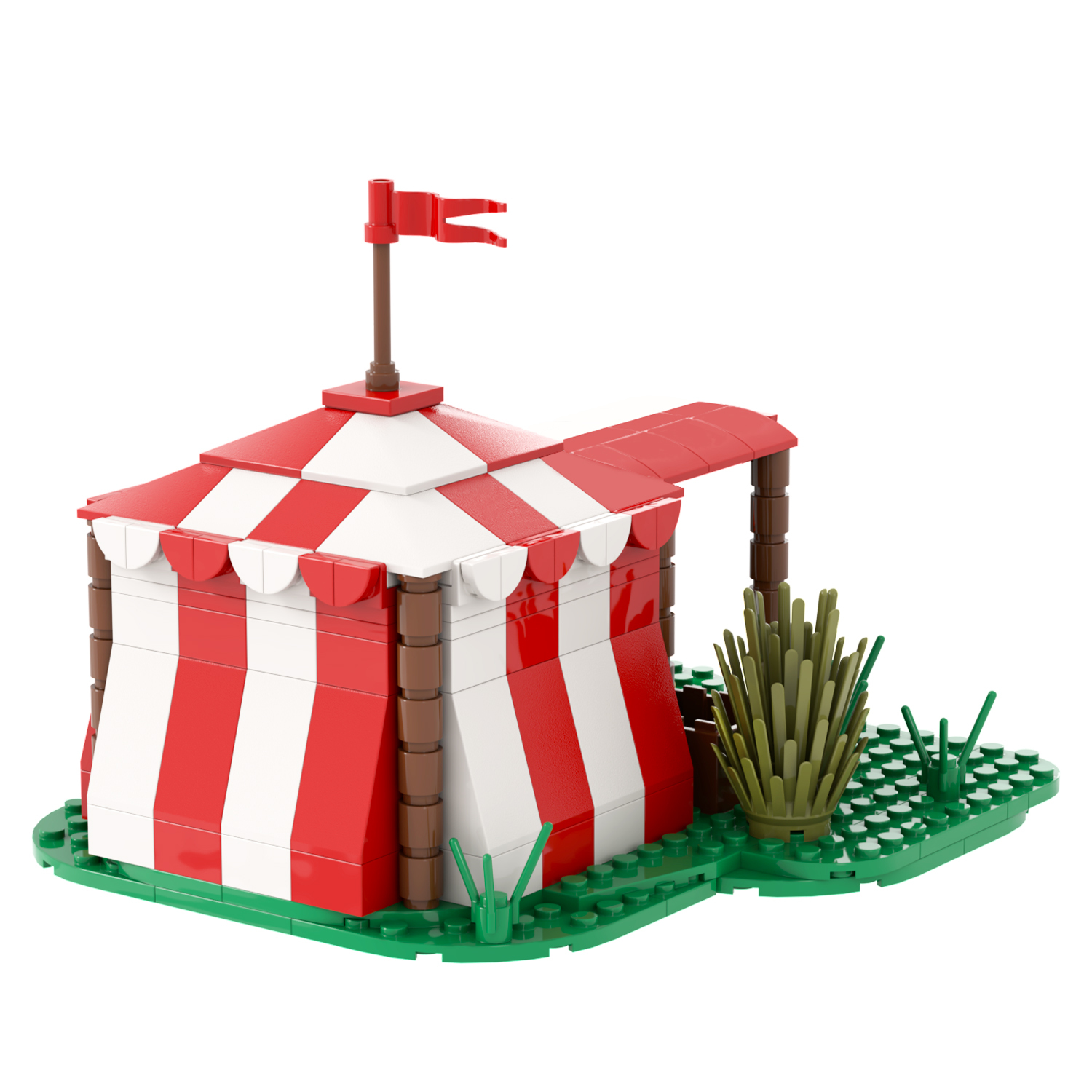 MOC5046 Lego Medieval campsite buildings wall door war drum military city wall toys street corner soldiers army building blocks sets Toys for kids