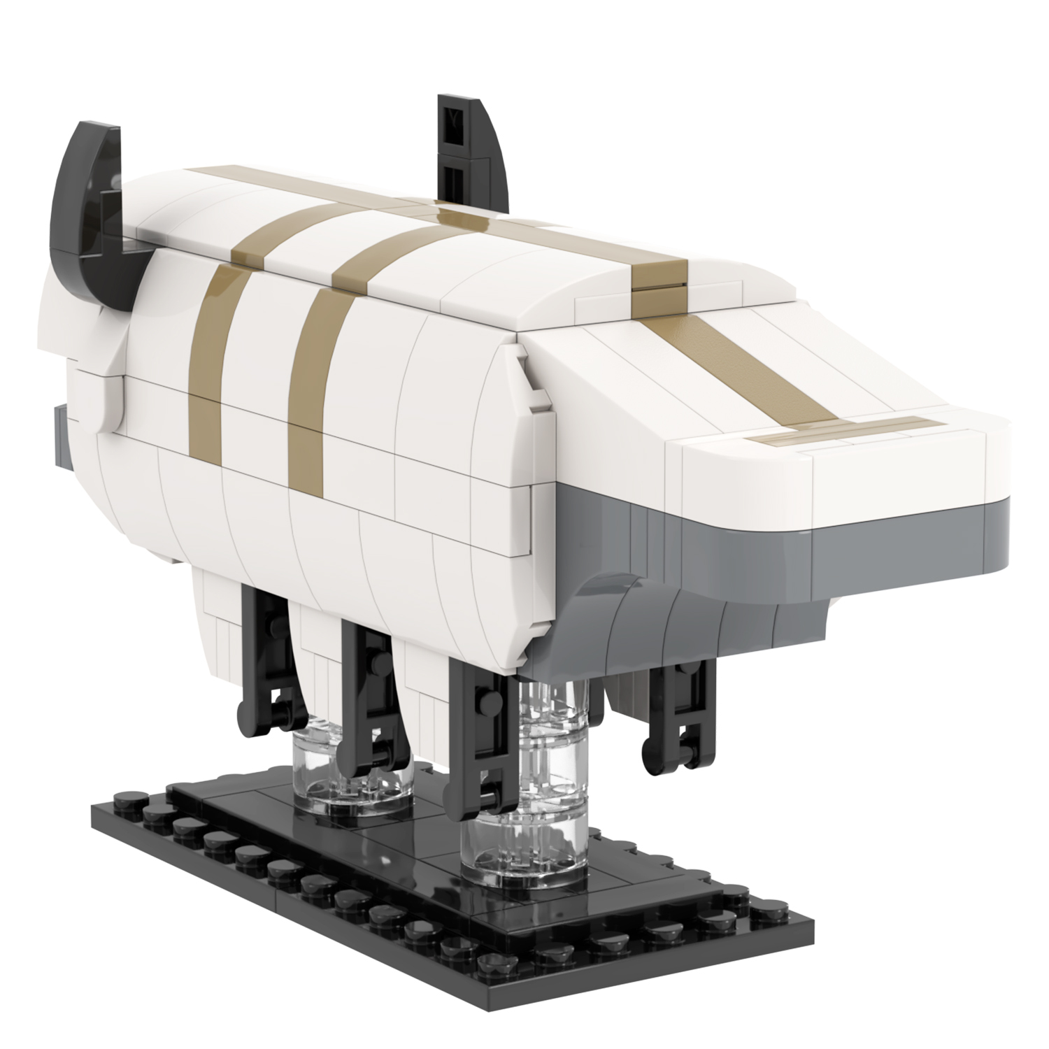MOC7140 Avatar The Last Airbender Anime Character Appa 280Pcs Square Head Bricks Educational Assemble Model Building Blocks Kids Gift Toys