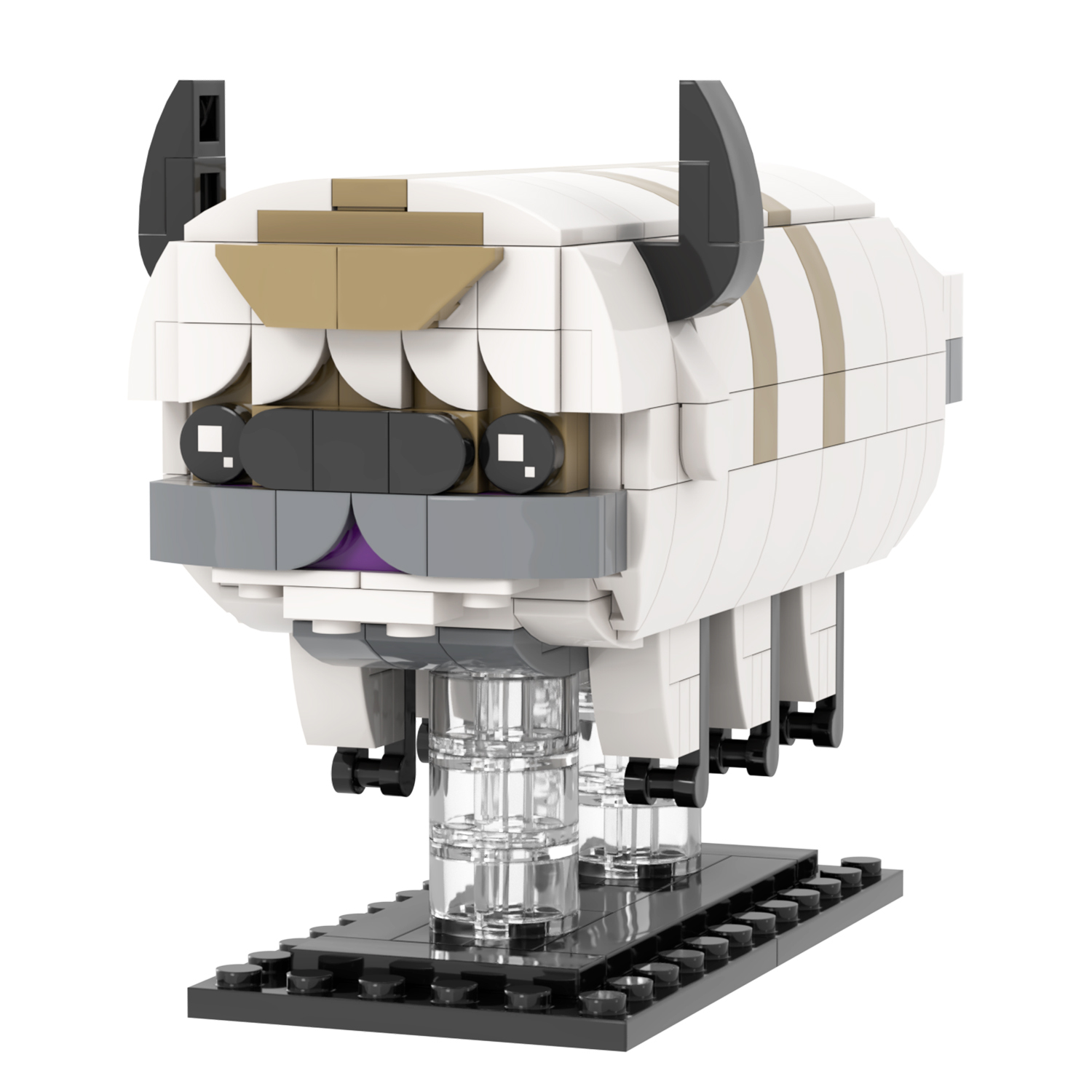 MOC7140 Avatar The Last Airbender Anime Character Appa 280Pcs Square Head Bricks Educational Assemble Model Building Blocks Kids Gift Toys