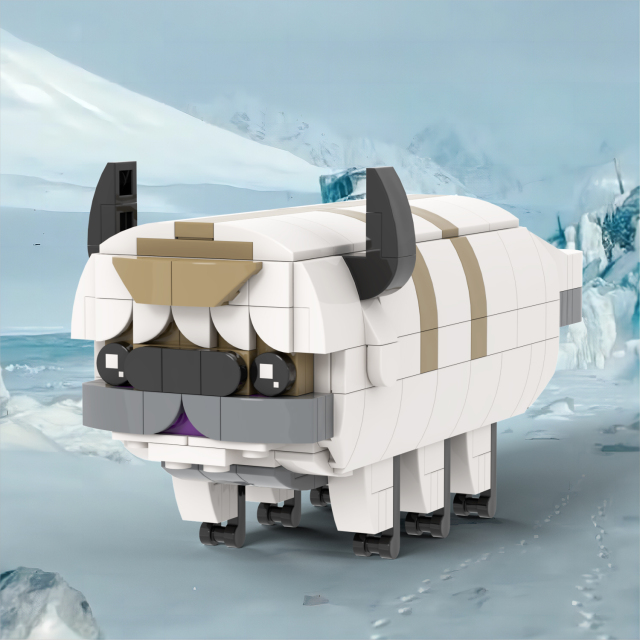 MOC7140 Avatar The Last Airbender Anime Character Appa 280Pcs Square Head Bricks Educational Assemble Model Building Blocks Kids Gift Toys