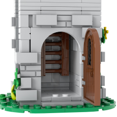 MOC5054 Lego Medieval tower building castle door military city wall fort fortress toys soldiers army building blocks sets Toys for kids