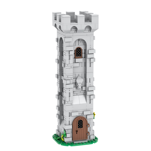 MOC5054 Lego Medieval tower building castle door military city wall fort fortress toys soldiers army building blocks sets Toys for kids
