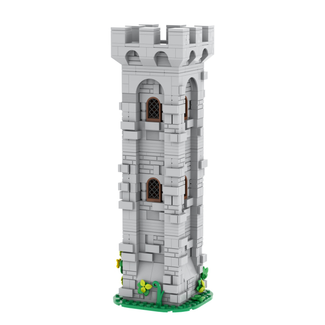 MOC5054 Lego Medieval tower building castle door military city wall fort fortress toys soldiers army building blocks sets Toys for kids