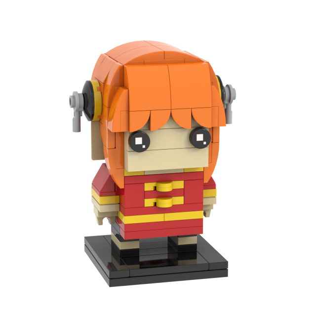 MOC7122 Kagura 151Pcs Head Bricks Japanese Anime Gintama Bandai Namco Pictures Characters Education Assembles Model Building Blocks Kids Gift Toys
