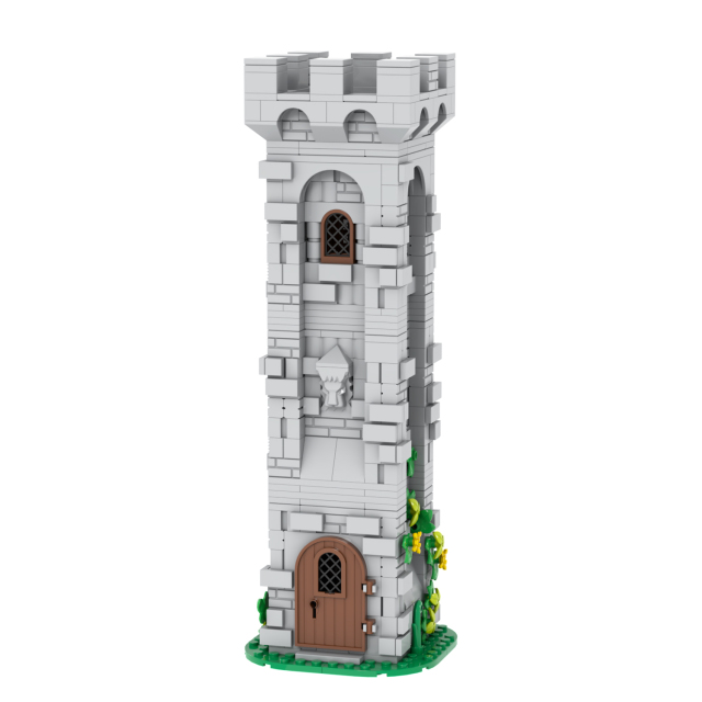 MOC5054 Lego Medieval tower building castle door military city wall fort fortress toys soldiers army building blocks sets Toys for kids