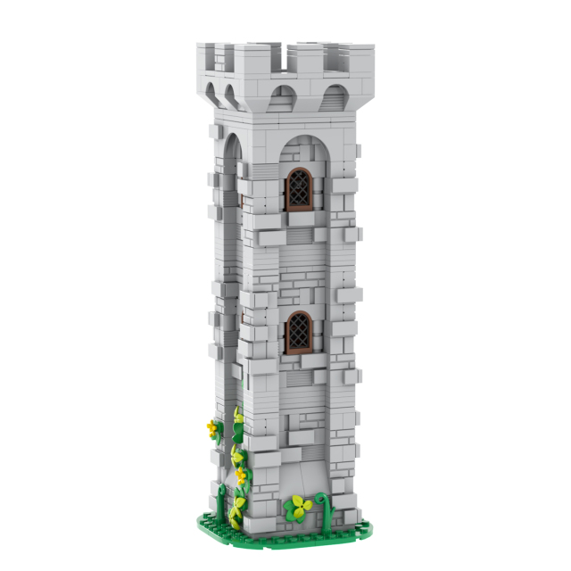 MOC5054 Lego Medieval tower building castle door military city wall fort fortress toys soldiers army building blocks sets Toys for kids