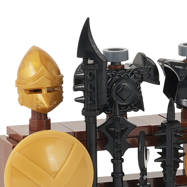 MOC5063-B Lego Medieval Weapon rack military city wall fort fortress toys soldiers army building blocks sets Toys for kids