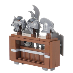 MOC5063-C Lego Medieval Weapon rack military city wall fort fortress toys soldiers army building blocks sets Toys for kids