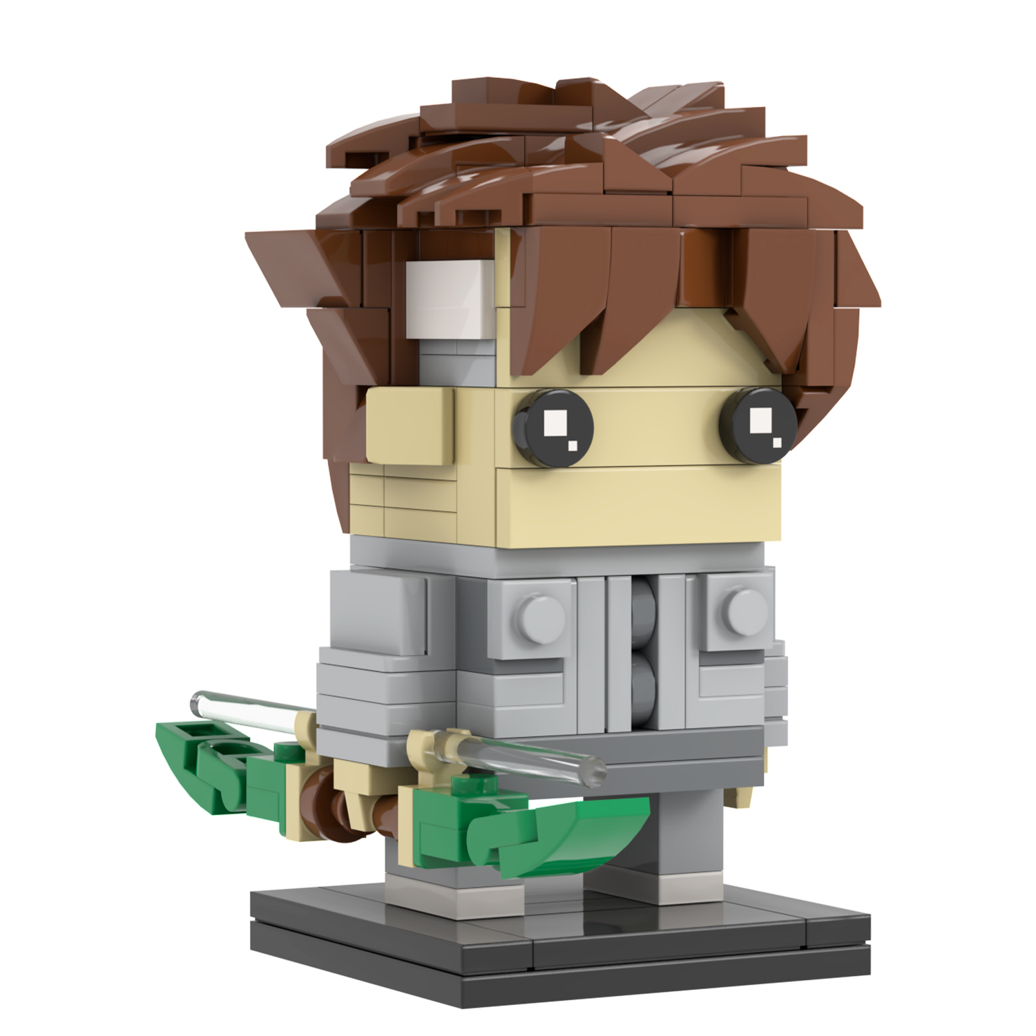 MOC7129 Shepherds 153Pcs Square Head Bricks The Boy and the Heron Anime Cartoon Movie Character Educational Building Blocks Kids Toys