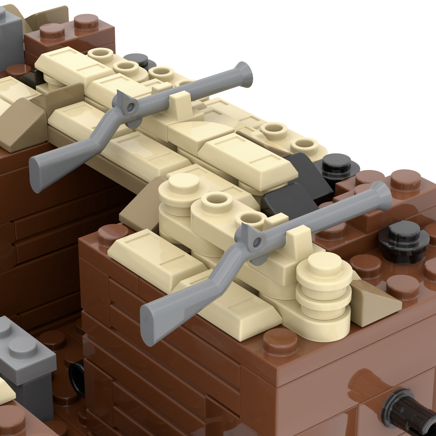 MOC5064-B Lego military Broken house War scene conference center military base building WW2 War scene toys soldiers army building blocks sets Toys for kids