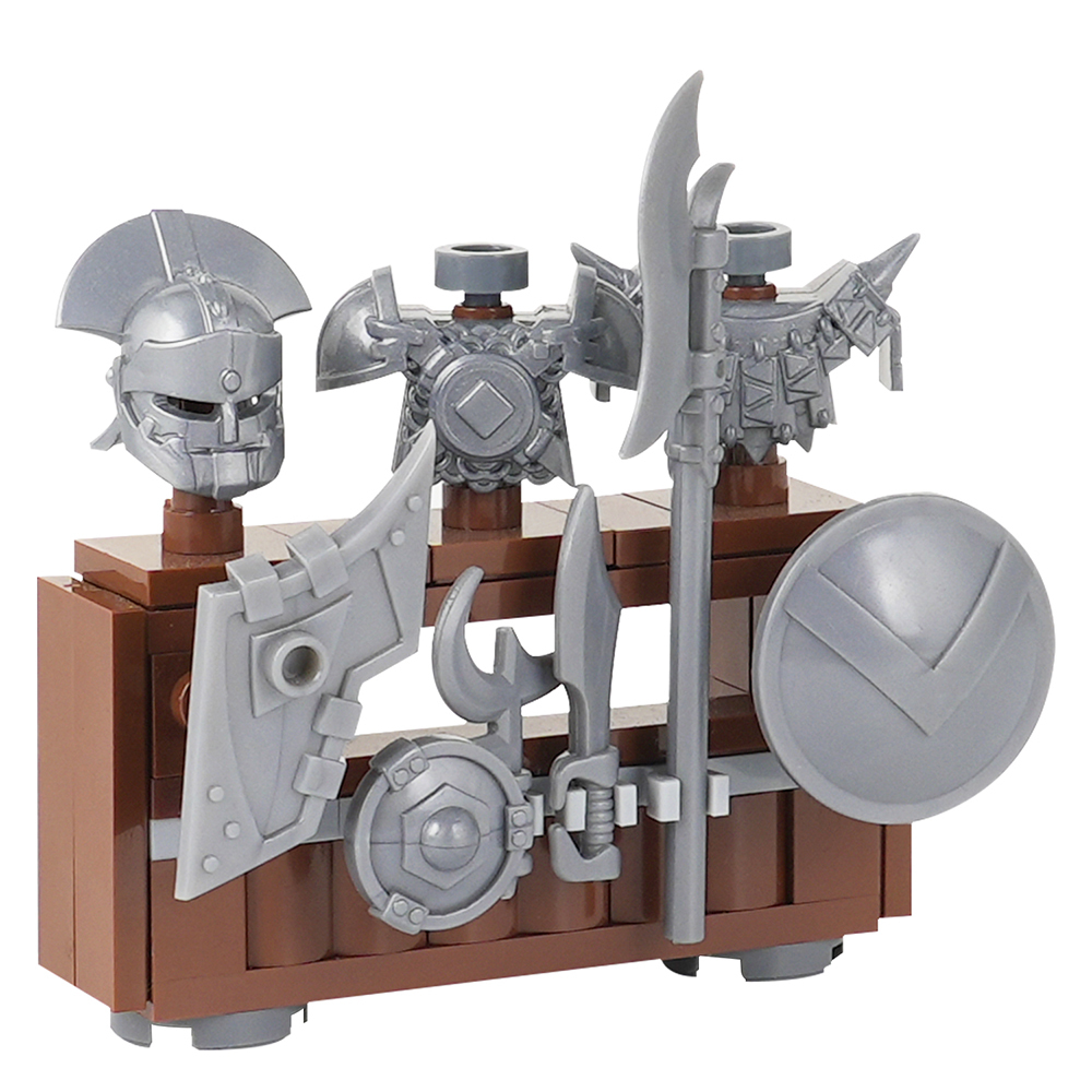 MOC5063-C Lego Medieval Weapon rack military city wall fort fortress toys soldiers army building blocks sets Toys for kids