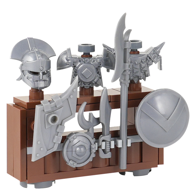 MOC5063-C Lego Medieval Weapon rack military city wall fort fortress toys soldiers army building blocks sets Toys for kids