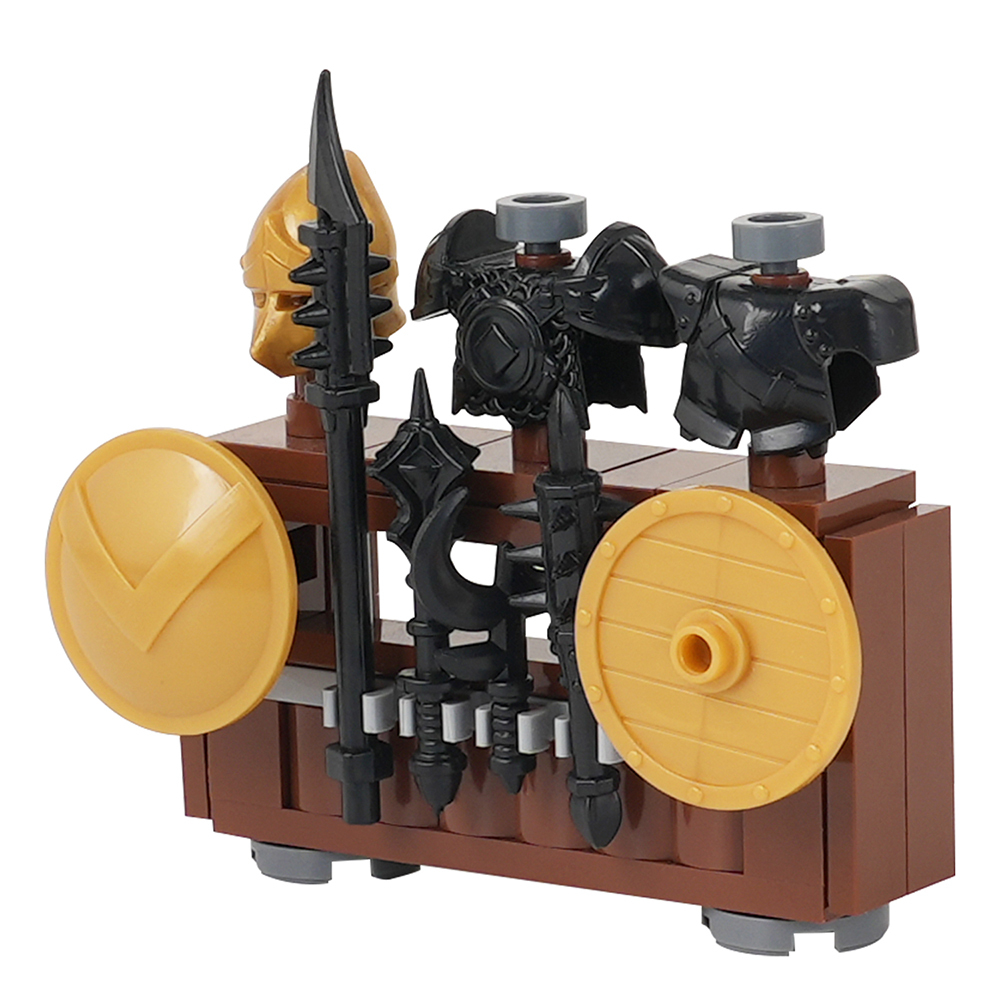 MOC5063-B Lego Medieval Weapon rack military city wall fort fortress toys soldiers army building blocks sets Toys for kids