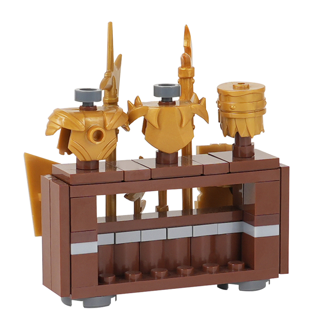 MOC5063-A Lego Medieval Weapon rack military city wall fort fortress toys soldiers army building blocks sets Toys for kids