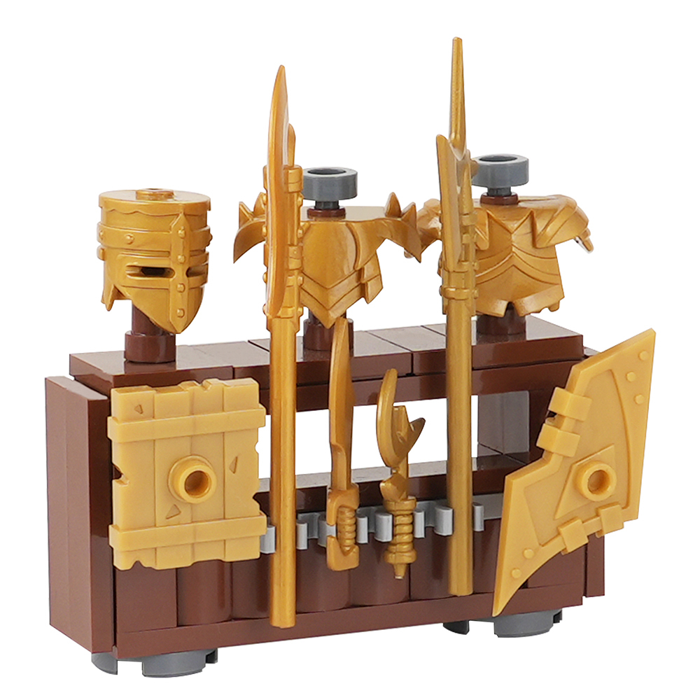 MOC5063-A Lego Medieval Weapon rack military city wall fort fortress toys soldiers army building blocks sets Toys for kids