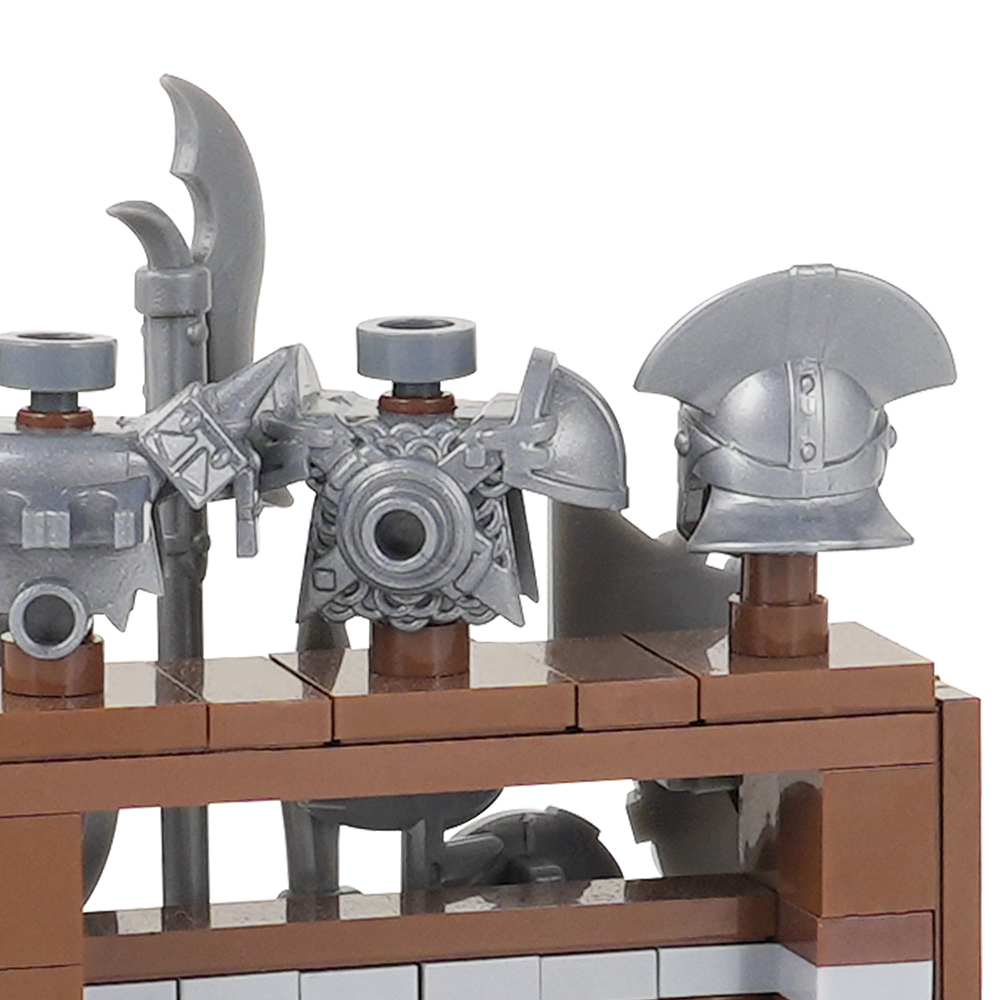 MOC5063-C Lego Medieval Weapon rack military city wall fort fortress toys soldiers army building blocks sets Toys for kids