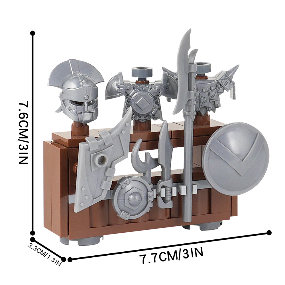 MOC5063-C Lego Medieval Weapon rack military city wall fort fortress toys soldiers army building blocks sets Toys for kids