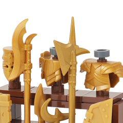 MOC5063-A Lego Medieval Weapon rack military city wall fort fortress toys soldiers army building blocks sets Toys for kids