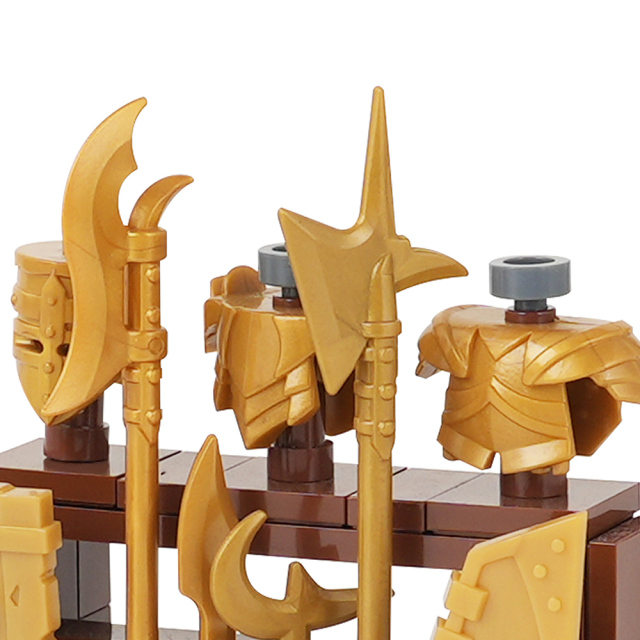 MOC5063-A Lego Medieval Weapon rack military city wall fort fortress toys soldiers army building blocks sets Toys for kids