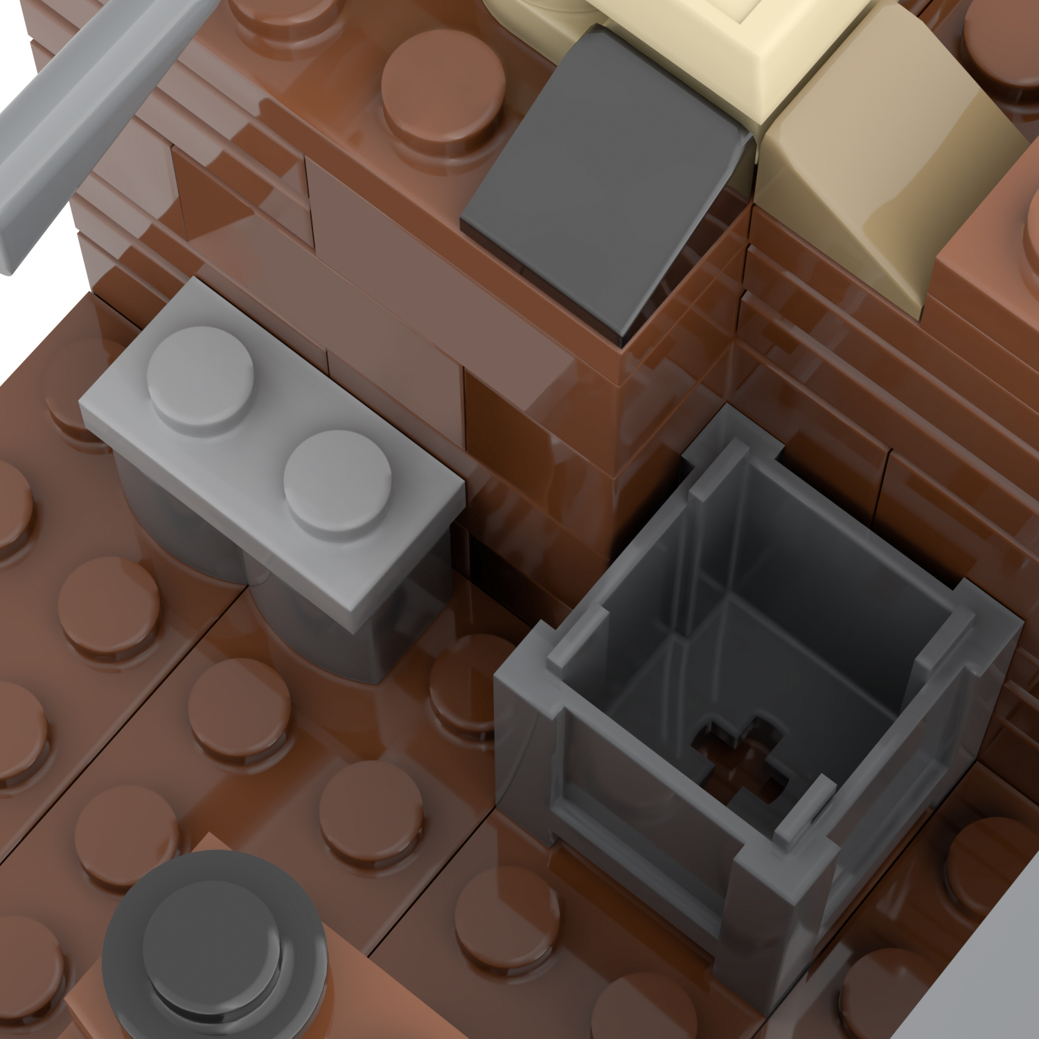 MOC5064-C Lego military Broken house War scene conference center military base building WW2 War scene toys soldiers army building blocks sets Toys for kids
