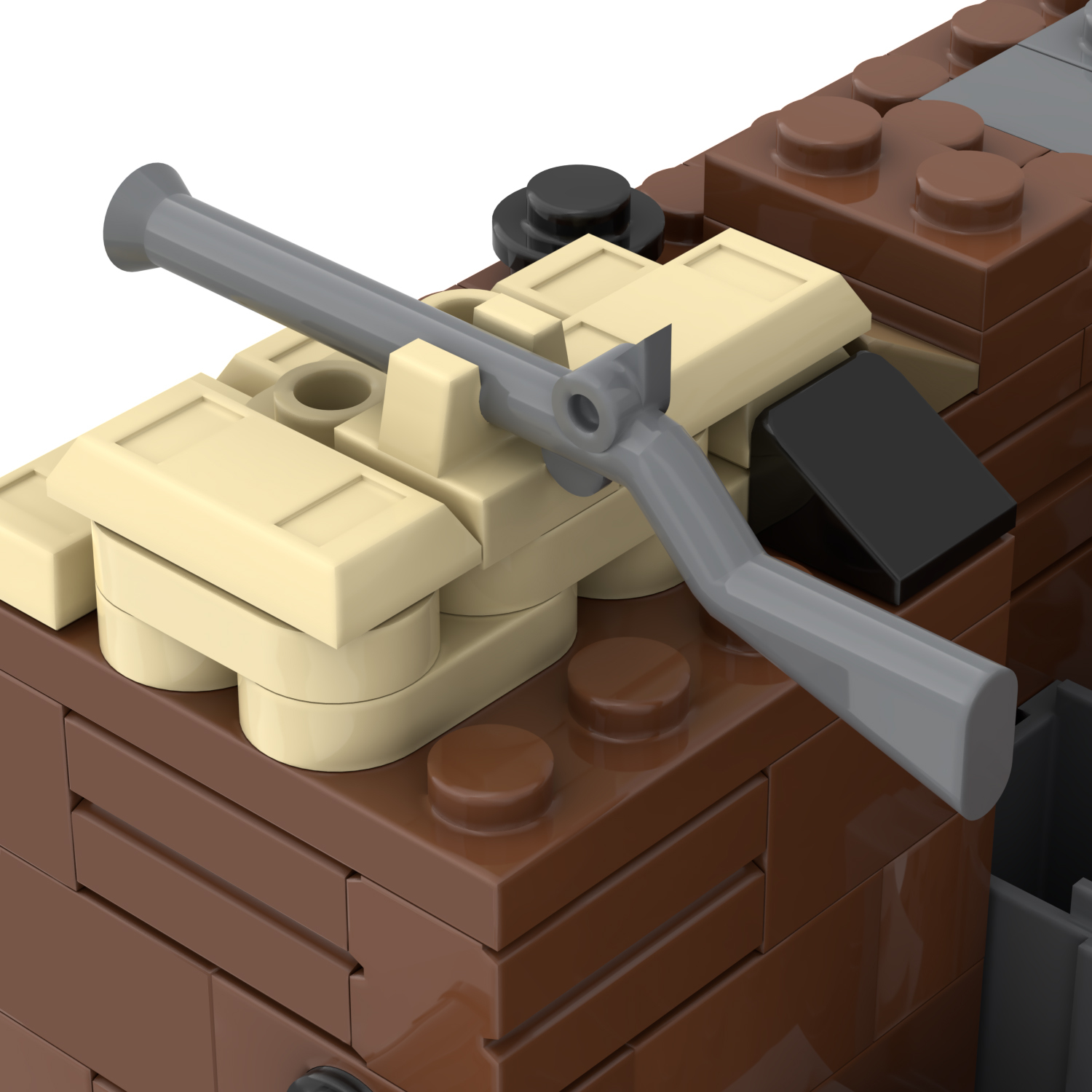 MOC5064-C Lego military Broken house War scene conference center military base building WW2 War scene toys soldiers army building blocks sets Toys for kids