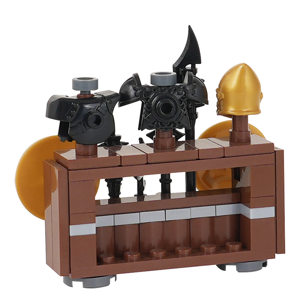 MOC5063-B Lego Medieval Weapon rack military city wall fort fortress toys soldiers army building blocks sets Toys for kids