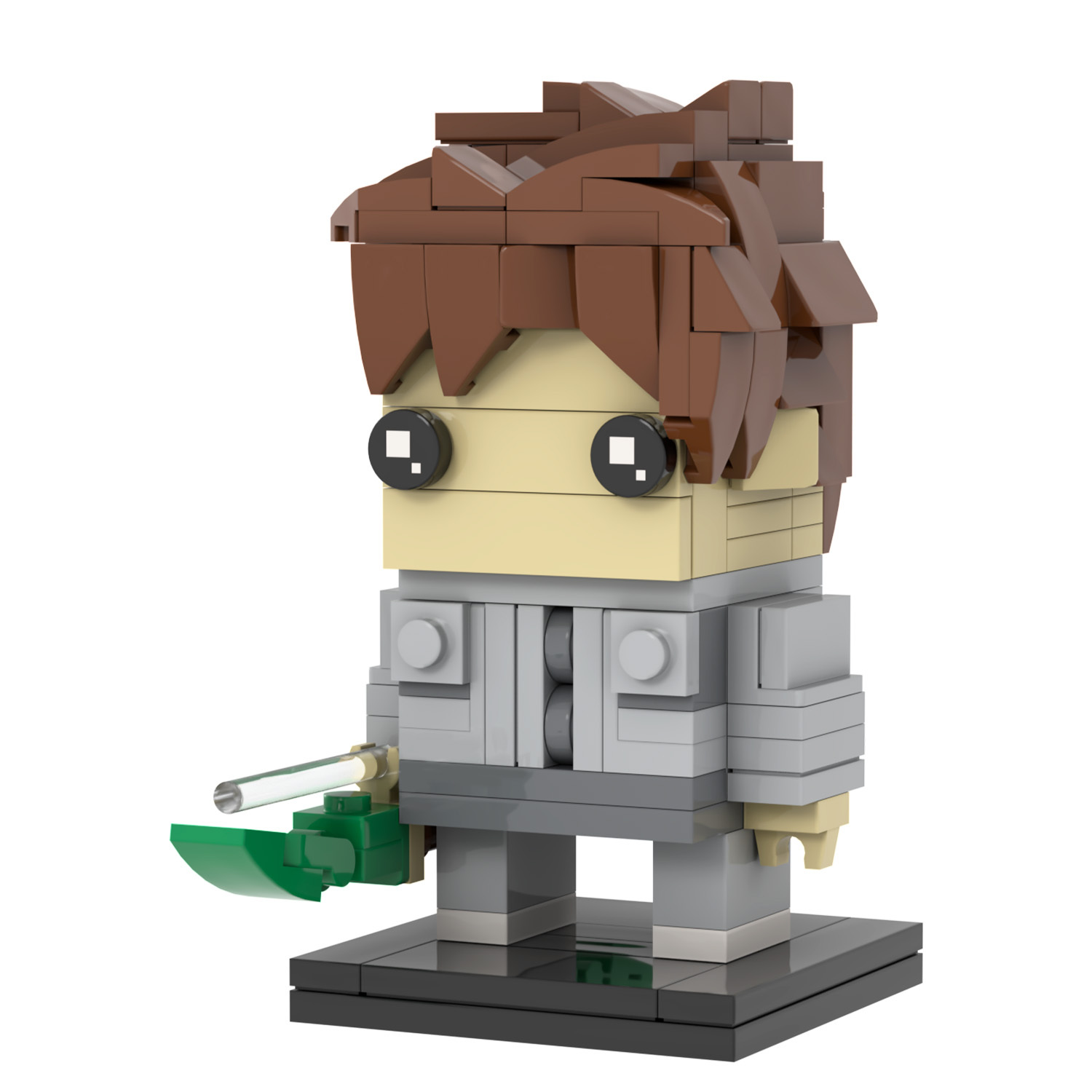 MOC7129 Shepherds 153Pcs Square Head Bricks The Boy and the Heron Anime Cartoon Movie Character Educational Building Blocks Kids Toys