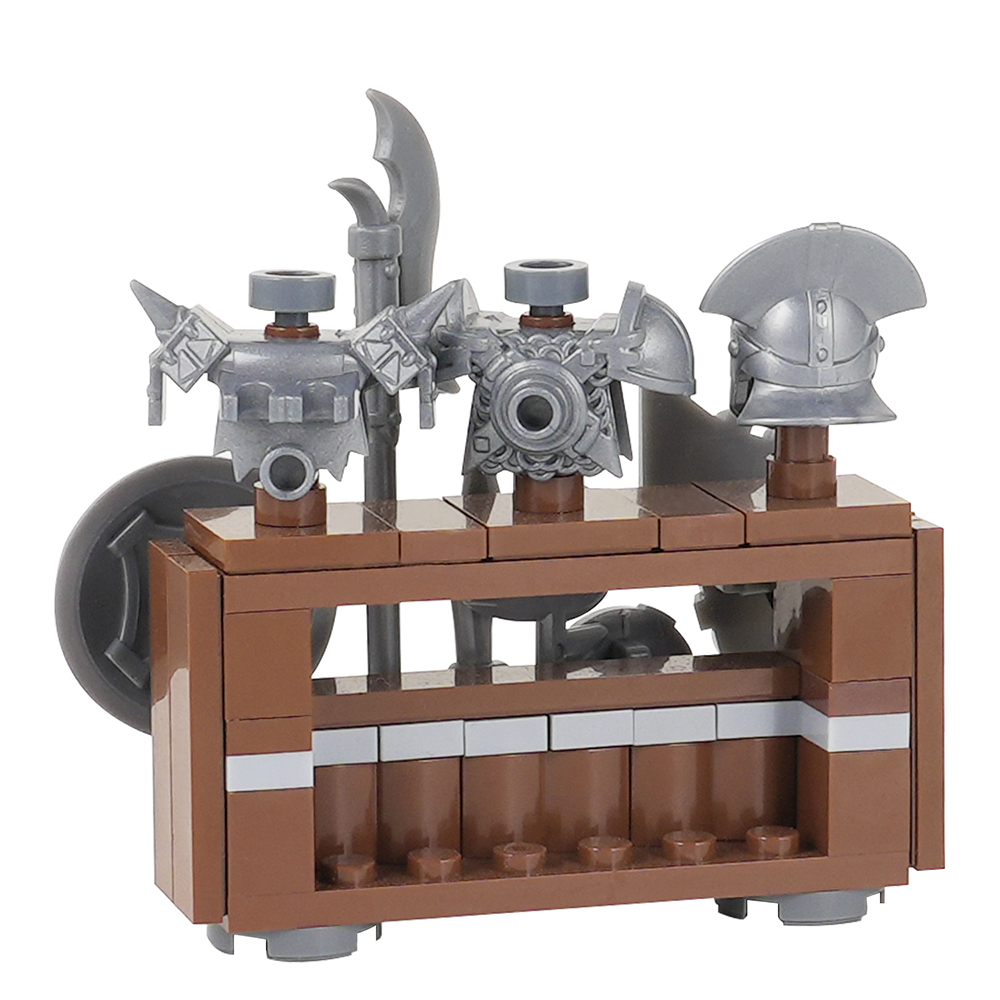 MOC5063-C Lego Medieval Weapon rack military city wall fort fortress toys soldiers army building blocks sets Toys for kids