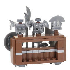 MOC5063-C Lego Medieval Weapon rack military city wall fort fortress toys soldiers army building blocks sets Toys for kids
