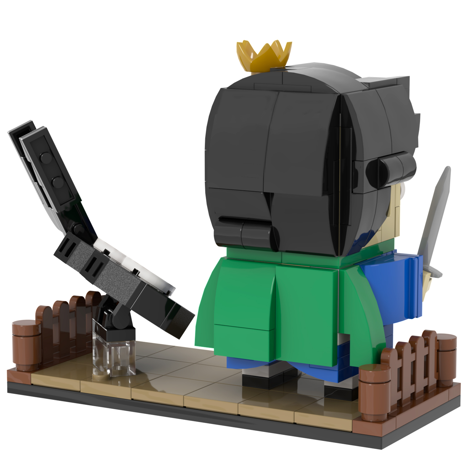 MOC7108 Anime Character 199Pcs Pojji Prince Square Head Bricks Ranking of Kings Educational Particles Diy Building Blocks Kids Toys for Birthday Gift