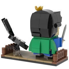 MOC7108 Anime Character 199Pcs Pojji Prince Square Head Bricks Ranking of Kings Educational Particles Diy Building Blocks Kids Toys for Birthday Gift