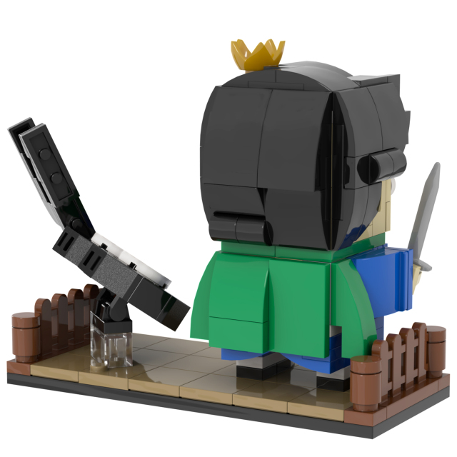 MOC7108 Anime Character 199Pcs Pojji Prince Square Head Bricks Ranking of Kings Educational Particles Diy Building Blocks Kids Toys for Birthday Gift