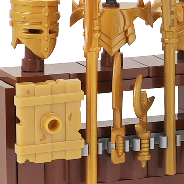 MOC5063-A Lego Medieval Weapon rack military city wall fort fortress toys soldiers army building blocks sets Toys for kids