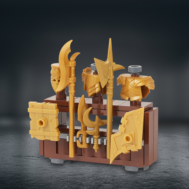 MOC5063-A Lego Medieval Weapon rack military city wall fort fortress toys soldiers army building blocks sets Toys for kids