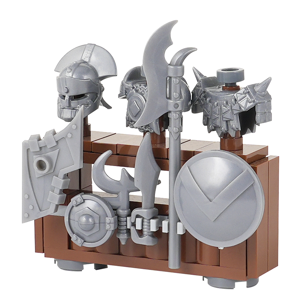MOC5063-C Lego Medieval Weapon rack military city wall fort fortress toys soldiers army building blocks sets Toys for kids