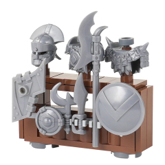 MOC5063-C Lego Medieval Weapon rack military city wall fort fortress toys soldiers army building blocks sets Toys for kids